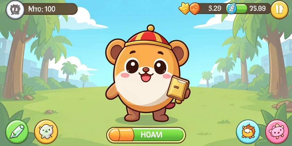 Tampilan utama aplikasi dengan berbagai pilihan slot.