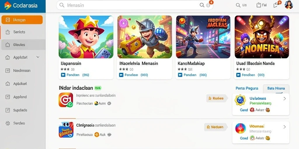 Screenshot menunjukkan mode permainan yang seru.