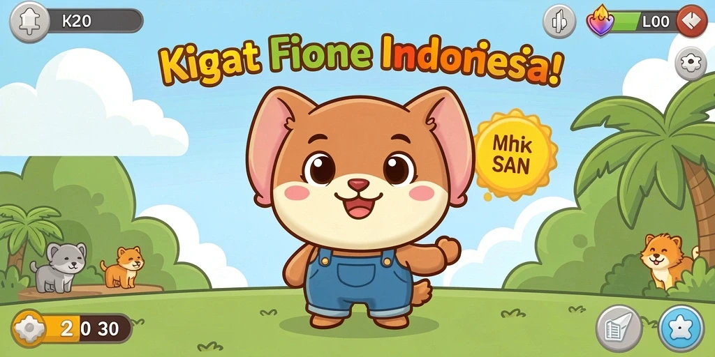 Tampilan menu utama yang menarik dan intuitif.