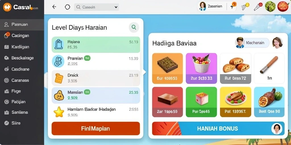 Tampilan awal yang menarik dan mudah dinavigasi.