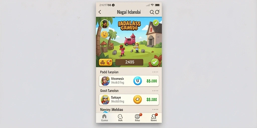 Tangkapan layar menunjukkan grafik memukau dalam game.