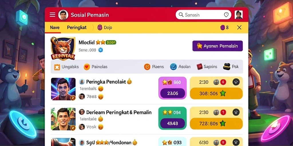 Tangkapan layar menunjukkan grafis yang menawan di V98.